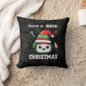 楽しい寿司クリスマス クッション (ブランケット)