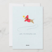 楽しい小さな子犬たち - 写真を使わないフラットなホリデーカード シーズンカード (裏面)