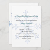 楽しい小さな赤ちゃんがやってくる 招待状 (正面/裏面)