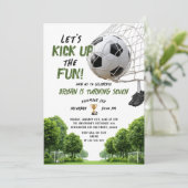 楽しい少年サッカーの誕生日 招待状 (スタンド正面)