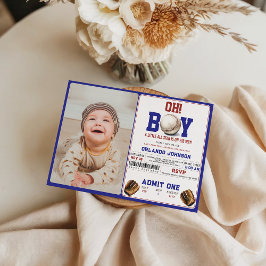 楽しい少年野球 ベイビーシャワー | オーダーメイドスポーツパーティー 招待状