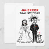 楽しい幸せな結婚 招待状 (正面/裏面)