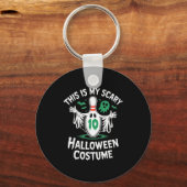 楽しい幽霊ボウリングリーグチームのハロウィン・ユーモアTシャツ キーホルダー (正面)