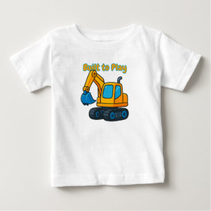 楽しい建設用Tシャツ(男の子&女の子向け) ベビーTシャツ