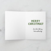 楽しい引用文とヴィンテージクリスマスツリートラック カード (内部)