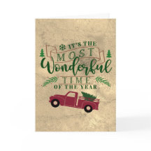 楽しい引用文とヴィンテージクリスマスツリートラック