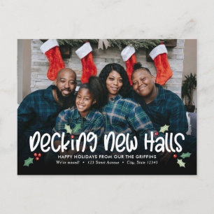 楽しい引越しのホリデーお知らせポストカード シーズンポストカード