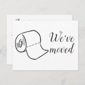 楽しい引越し 新しい住所 ポストカード (正面/裏面)