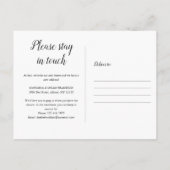 楽しい引越し 新しい住所 ポストカード (裏面)