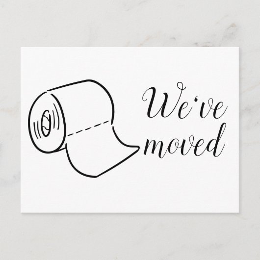 楽しい引越し 新しい住所 ポストカード (正面)