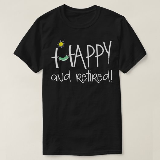 楽しい引退 面白い Tシャツ (デザイン正面)
