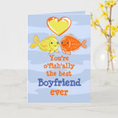 楽しい彼氏へのバレンタインカード カード (黄色い花)