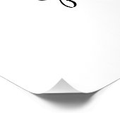 楽しい後ここに始まる – エレガントな結婚式 ポスター (コーナー)