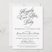 楽しい後ずっとパーティー結婚式招待状 招待状 (正面)