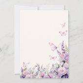 楽しい後にトリビア蝶のブライダルゲーム 招待状 (裏面)