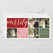 楽しい後にトレンディー色ブロック4写真 シーズンカード (正面)