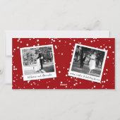 楽しい後にトレンディー色ブロック4写真 シーズンカード (裏面)