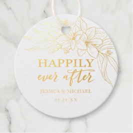 楽しい後にフローラ金ゴールドラインアートマグノリア フェイバータグ