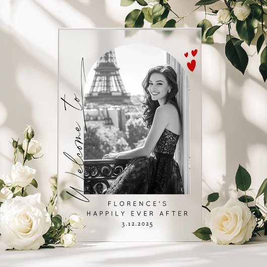 楽しい後にブライダルシャワー写真へようこそ アクリルサイン