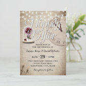 楽しい後にヴィンテージおとぎ結婚話 招待状 (スタンド正面)