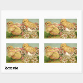 楽しい復活祭 長方形シール (シート)