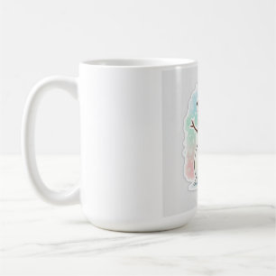 楽しい微笑みの雪だるまステッカーイラスト 冬 コーヒーマグカップ