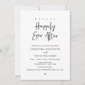 楽しい思いをする前に、リハーサルディナー  招待状 (正面)