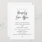 楽しい思いをする前に、リハーサルディナー  招待状 (正面/裏面)