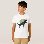楽しい恐竜のクリスマス Tシャツ (正面フル)