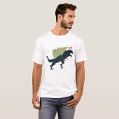 楽しい恐竜のクリスマス Tシャツ (正面フル)