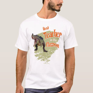 楽しい恐竜ベストティーチャーインザクラスルーム Tシャツ