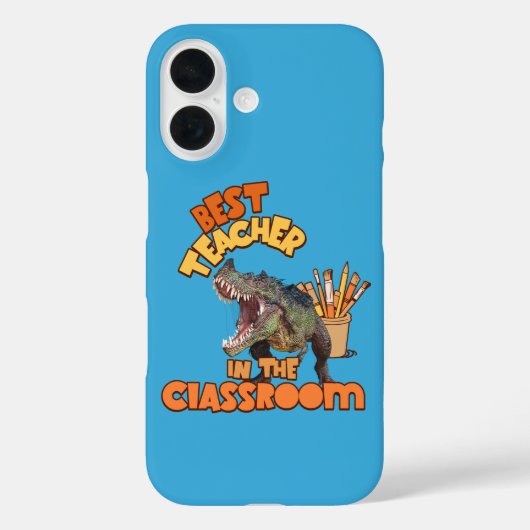 楽しい恐竜 美術教師 クリエイティブ教室 Case-Mate iPhoneケース (裏面)