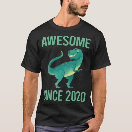楽しい恐竜 - 2020年からすごい Tシャツ (正面)