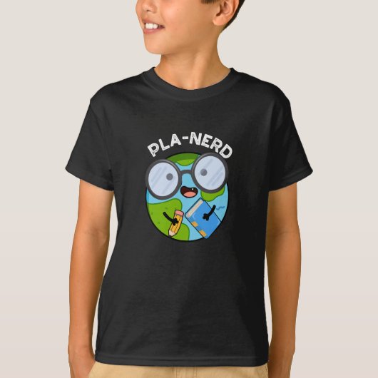 楽しい惑星のダジャレの暗い背景 Tシャツ (正面)