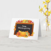 楽しい感謝祭をお過ごしください！ カード (黄色い花)