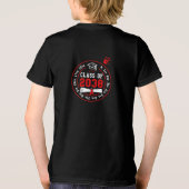 楽しい成長記録 2038年卒業クラス K-12 トライブレンドTシャツ (裏面)