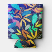 楽しい抽象芸術パターン 缶クーラー (正面)