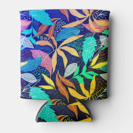 楽しい抽象芸術パターン 缶クーラー