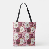 楽しい抽象芸術水の色のカメリア トートバッグ (裏面)