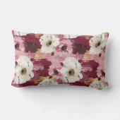 楽しい抽象芸術水の色のカメリア ランバークッション (裏面)