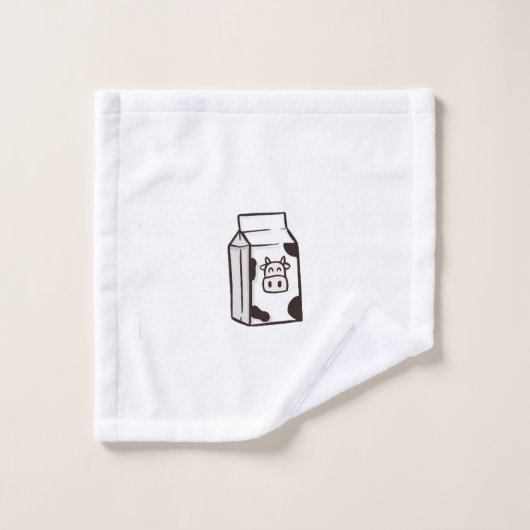 楽しい拭き取り、フランネル、牛の牛乳パック、牛乳パック ウォッシュタオル (ウォッシュタオル)