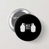 楽しい授乳シャツ - ミルクジャグサポート 缶バッジ (正面&裏面)