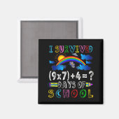 楽しい数学の先生のための67日間学校を生き延びた マグネット (正面/裏面)