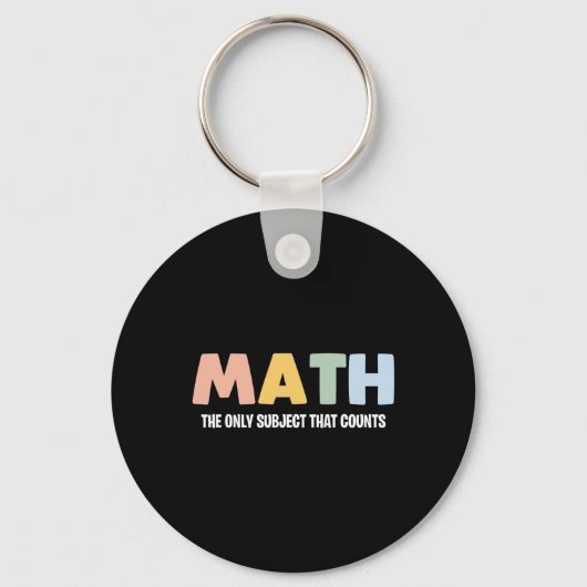 楽しい数学の先生 - 数学こそ唯一の教科 Funny Math Tea キーホルダー (正面)