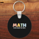 楽しい数学の先生 - 数学こそ唯一の教科 Funny Math Tea キーホルダー (正面)