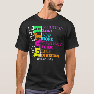 楽しい数学の掛け算 テストの日を乗り切ろう Tシャツ
