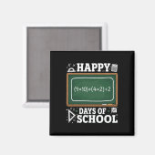 楽しい数学の方程式 ハッピー100日目の学校 チョーク マグネット (正面/裏面)