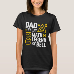 楽しい数学好きのための代数Tシャツ バックトゥスクール Tシャツ