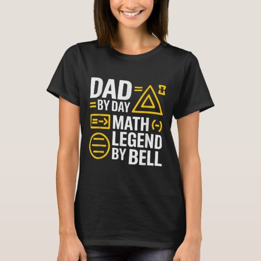 楽しい数学好きのための代数Tシャツ バックトゥスクール Tシャツ (正面)