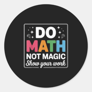 楽しい数学教師のためのバック・トゥ・スクールギフト 数学であそぼ ラウンドシール